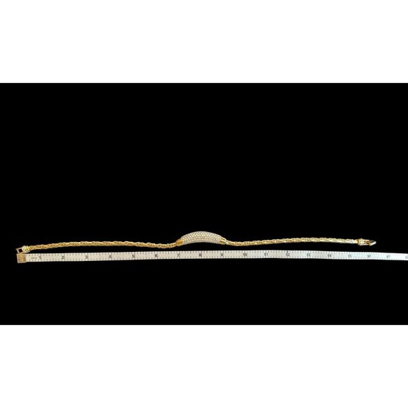 Vintage Swarovski Crystal Necklace choker gold tone - Picture 8 of 10